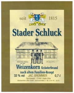 Stader Schluck Weizenkorn Kräuterbrand