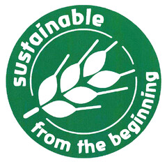 sustainable from the beginning