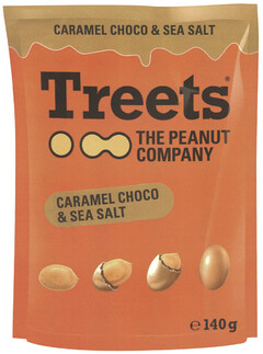 Treets THE PEANUT COMPANY CARAMEL CHOCO & SEA SALT