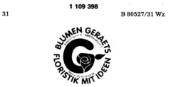 BLUMEN GERAETS FLORISTIK MIT IDEEN