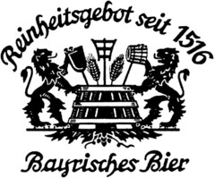 Reinheitsgebot seit 1516 Bayrisches Bier