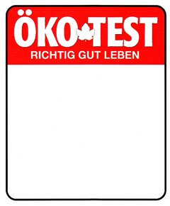 ÖKO TEST RICHTIG GUT LEBEN