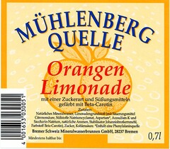 MÜHLENBERG QUELLE Orangen Limonade