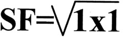 SF= 1x1