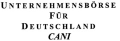 Unternehmensbörse für Deutschland CANi