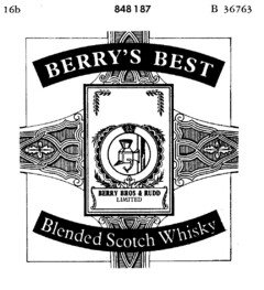 BERRY'S BEST Blended Scotch Whisky BERRY BROS & RUDD LIMITED