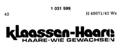 KLaassen-Haare HAARE-WIE-GEWACHSEN