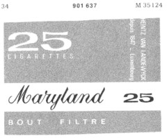 Maryland 25 CIGARETTES