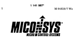 MICONSYS  MICRO CONTROL-SYSTEMS