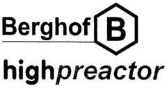 Berghof B highpreactor