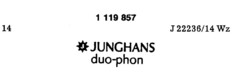 JUNGHANS duo-phon