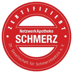 ZERTIFIZIERT NetzwerkApotheke SCHMERZ Dt. Gesellschaft für Schmerzmedizin e.V.