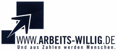 WWW.ARBEITS-WILLIG.DE Und aus Zahlen werden Menschen.