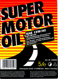 SUPER MOTOR OIL