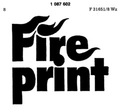 Fire print