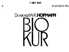 Dr.rer.nat.W.K.HOFMANN BIO KUR