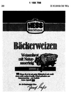 HESS Backhaus Bäckerweizen