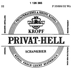 KROPF PRIVAT - HELL