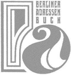 BERLINER ADRESSEN B U C H