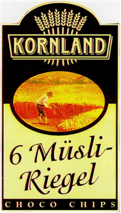 KORNLAND 6 Müsli-Riegel CHOCO CHIPS