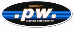 bahnhof .pw. nightlife entertainment