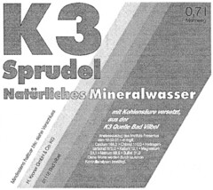 K3 Sprudel Natürliches Mineralwasser