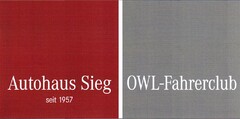 Autohaus Sieg seit 1957 OWL-Fahrerclub