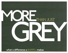 MORE THAN JUST GREY what a difference a BARREL makes