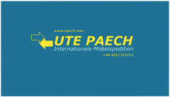 www.paech.com UTE PAECH Internationale Möbelspedition