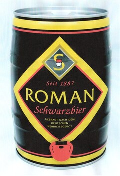 Seit 1887 ROMAN Schwarzbier