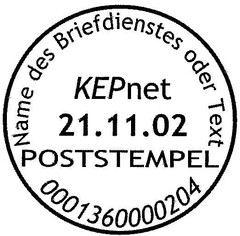 KEPnet 21.11.02 POSTSTEMPEL