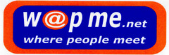 w@p me.net where people meet