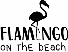 FLAMINGO ON ThE bEach