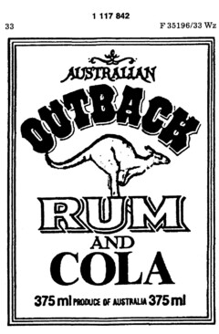 OUTBACK RUM AND COLA