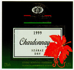 HUNGAROVIN 1999 Chardonnay SZARAZ DRY