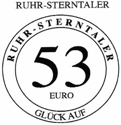 RUHR-STERNTALER 53 EURO GLÜCK AUF