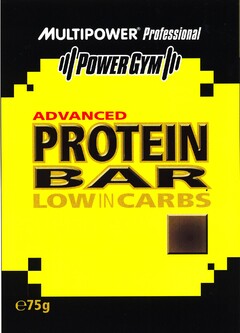 MULTIPOWER Professional POWERGYM ADVANCED PROTEIN BAR LOW IN CARBS