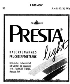 PRESTA  light KALORIENARMES FRUCHTSAFTGETRÄNK