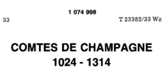 COMTES DE CHAMPAGNE 1024-1314