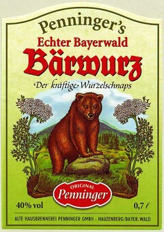 Penninger's Echter Bayerwald Bärwurz