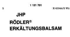 JHP RÖDLER ERKÄLTUNGSBALSAM