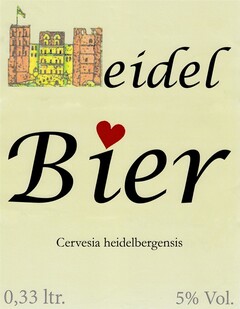 Heidel Bier Cervesia heidelbergensis 0,33 ltr. 5% Vol.