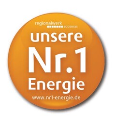 regionalwerk BODENSEE unsere Nr. 1 Energie www.nr1-energie.de