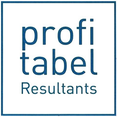 profi tabel Resultants