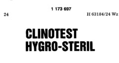 CLINOTEST HYGRO-STERIL