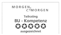 MORGEN & MORGEN Teilrating BU-Kompetenz ausgezeichnet