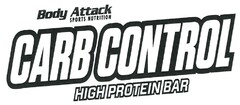 BODY ATTACK SPORTS NUTRITION  CARB CONTROL  HIGH  PROTEIN BAR