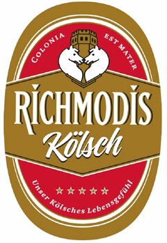 RICHMODIS Kölsch COLONIA EST MATER Unser Kölsches Lebensgefühl