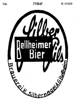 Silber Pils Bellheimer Bier Brauerei K. Silbernagel AG Bellheim