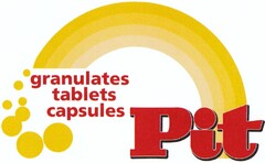 granulates tablets capsules Pit